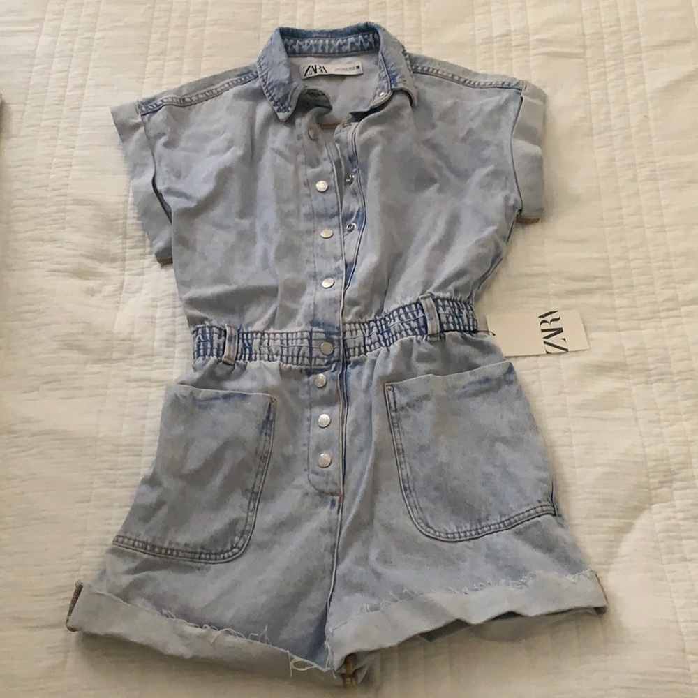 Denim Zara romper